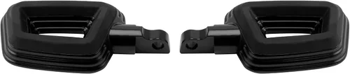 Vista 4 de TCT-MOTORPARTS Estriberas de estilo de montaje macho negro para Harley Touring Street Glide Softail
