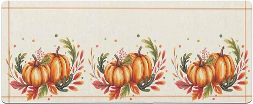 Vista 7 de Tapete de baño con acuarela de calabaza, antideslizante, de secado rápido y absorbente, de tierra de diatomeas, para fregadero de cocina, lavable