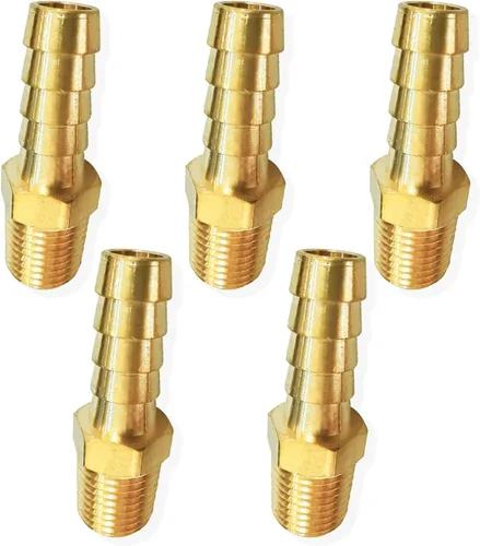 Vista 13 de AOPANDA Colocaciones de manguera de púas de latón 1/4" manguera ID Barb x 3/8 macho NPT adaptador de tubo