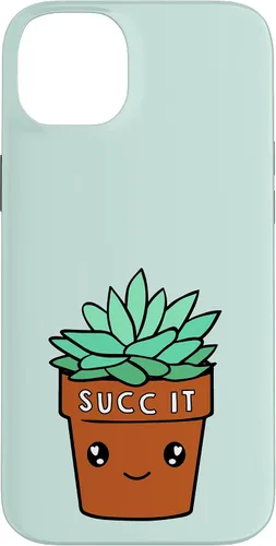 Vista 15 de iPhone 16 Succ It - Cute Succulent Plant Lovers Gardening Theme Case