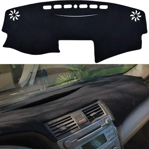 Vista 26 de SPEEDWOW Cubierta Alfombrilla para Tablero de Instrumentos Tapete Alfombra Compatible para Toyota Camry 2002-2006 Alfombrilla para Tablero Cubiertas