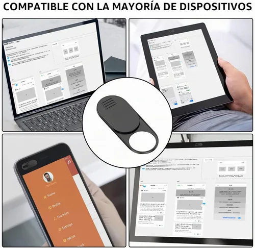 Vista 5 de Funda para cámara de laptop, cubierta ultrafina para cámara web, protege
