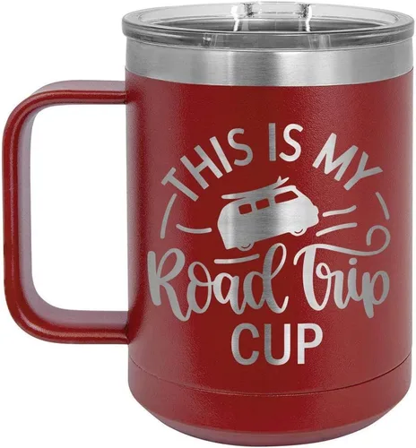 Vista 17 de Taza de café con tapa superior deslizante, con aislamiento para viaje, ideal para cumpleaños, Navidad, regalo de cumpleaños o mujeres o hombres
