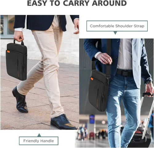 Vista 2 de NIDOO Funda para portátil de 14 pulgadas, funda de transporte de 13 pulgadas para MacBook Pro M4 M3 de 14 pulgadas, bolso de hombro para portátil