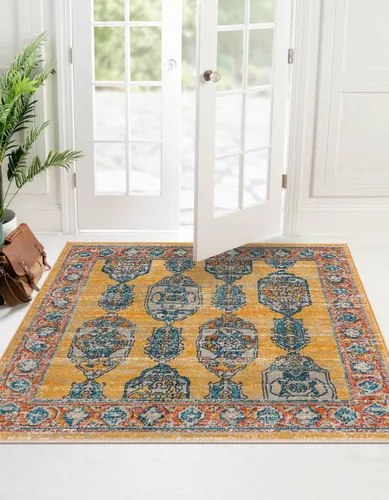 Vista 17 de Unique Loom Lola Collection - Alfombra de área, atrevida (2 pies 2 pulgadas x 3 pies 1 pulgada, rectangular, gris/marfil)