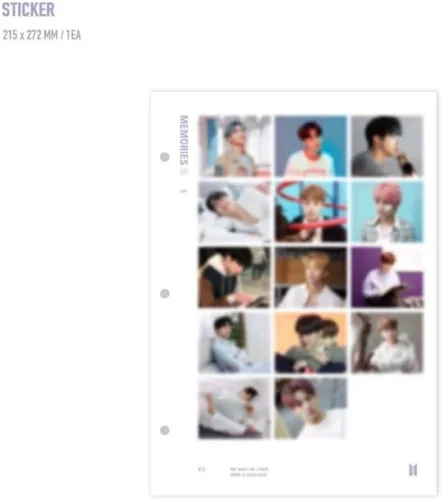 Vista 9 de Bangtan Boys BTS Memories of 2018 (incluye Weply Gift + BTS Acrylic Photocard)