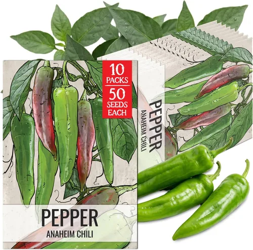 Vista 48 de Seed Needs - Semillas de pimiento arcoíris para plantar verduras, 1 paquete