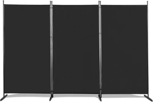 Vista 12 de Divisor de habitación, 6 pies de alto, plegable, de privacidad, separador de habitación portátil para separador, divisores de pared independientes