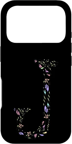Vista 30 de Letter J Floral Monogram Vintage Initial Personalized Gift Case for iPhone 17