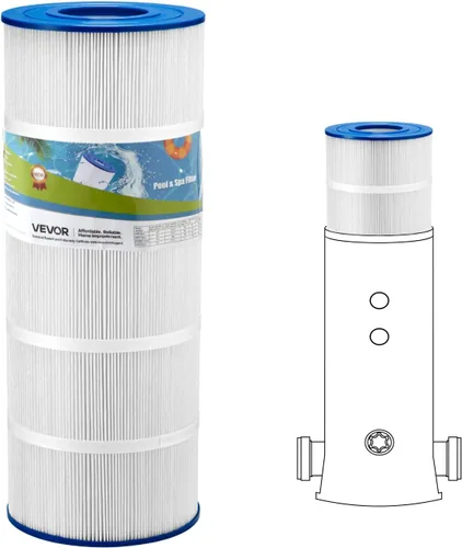 Vista 17 de VEVOR Depósito de filtro de piscina Pro 2026 y elemento para piscinas sobre el suelo y enterradas, sistema limpiador grande de 520-525 pies