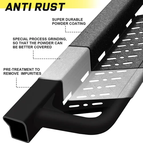 Vista 7 de SMANOW Estribos barras de paso para Ford F150 Crew Cab 2015-2026