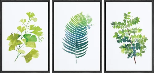 Vista 92 de NWT Lienzo enmarcado para pared, juego de arte en acuarela pastel, bosque de montaña oscura, naturaleza silvestre, ilustraciones de arte moderno
