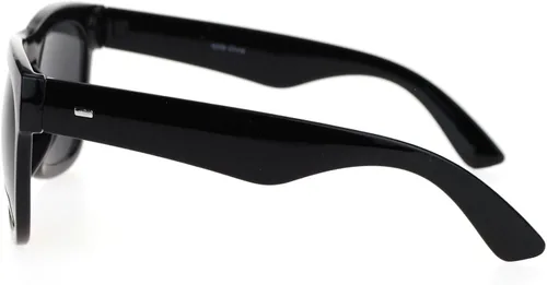 Vista 5 de PASTL Gafas de sol cuadradas de gran tamaño color negro, marco de borde grueso UV 400