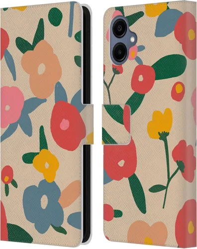 Vista 25 de Head Case Designs Officially Licensed Ninola Ditsy Flowers Yellow Nature Bold Leather Wallet Case Compatible with Samsung Galaxy A07 4G