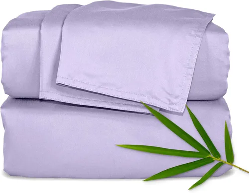 Vista 11 de Pure Bamboo Sábanas Twin, Juego de Sábanas de Cama de Viscosa 100% Orgánica Genuina Derivada de Bambú, Lujosamente Suaves y Refrescantes, Doble