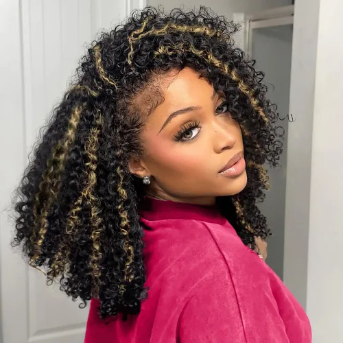 Vista 28 de BAIICS Pelucas de cabello humano rubio miel con encaje frontal transparente HD de 13 x 6 pulgadas, peluca frontal de encaje transparente HD 12A
