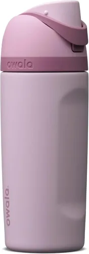 Vista 77 de Owala FreeSip - Acero inoxidable - 32 oz - Morado/Azul (pistas de esquí de los años 80)
