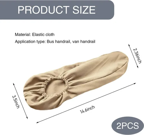 Vista 2 de Pack-2 Funda para reposabrazos de asiento delantero de automóvil, cómoda funda protectora para reposabrazos, funda elástica para reposabrazos