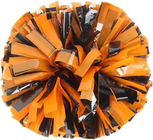Vista 17 de Lovecheer 2 pompones de plástico para animadoras con mango de bastón para niños y adultos, para animar a fiestas de espíritu de equipo deportivo