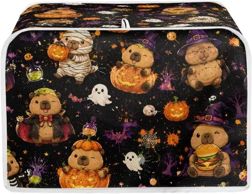 Vista 41 de Talayituse Autumn Maple Leaf Print Toaster Cover 2 Slice Bread Toaster Oven Cover Washable Toasters Dust Covers Kitchen Small Appliance Covers