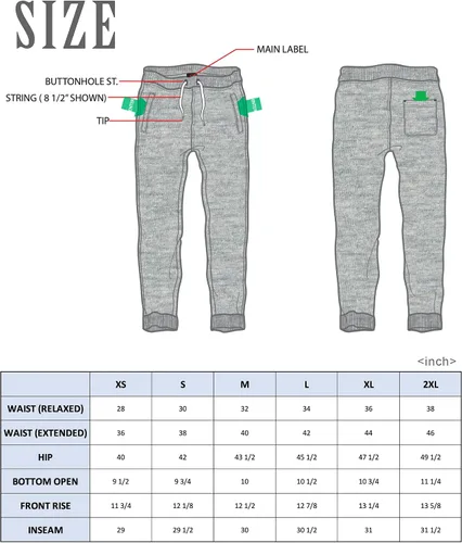 Vista 5 de Southpole, 1570 - Pantalones deportivos básicos tipo jogger de forro polar para hombre