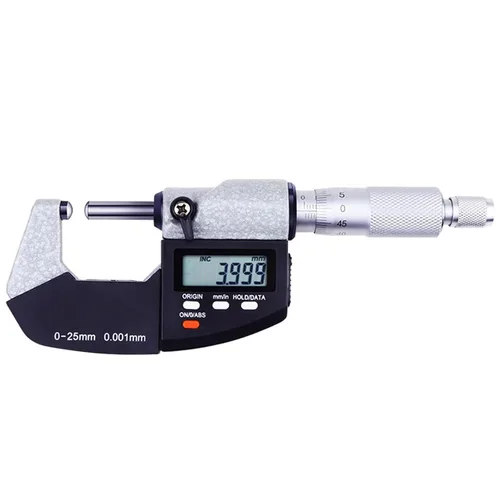 Vista 14 de Micrómetro digital con rango de medición de 0-1"/0-25mm, herramienta de medición de micrómetro electrónico, pulgadas/métrico