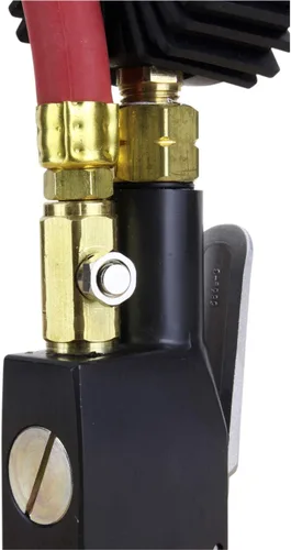 Vista 3 de Milton S-530 Inflador de neumáticos digital compacto con manómetro, 255 PSI, mandril de aire de doble cabezal, manguera de 15 ", dial de 2.5
