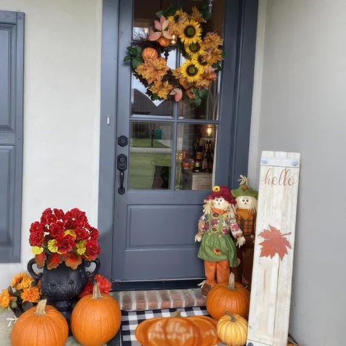Vista 7 de CISDUEO 2 Piezas Flores de Otoño Artificiales para Decoración Geranios Falsos Rojos Flores de Primavera Falsas para Macetas Exteriores Plantas Otoño
