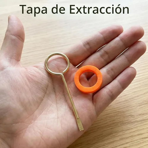 Vista 3 de Llave de emergencia interior para privacidad baño/dormitorio (5, tapa de color)