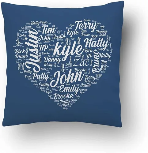 Vista 29 de Almohada fotográfica personalizada. Personalizada con imágenes para cumpleaños, aniversario y Navidad. (inserto + funda)