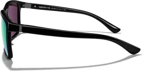 Vista 3 de MERRY'S - Gafas de sol deportivas rectangulares, lentes polarizados con protección UV400, para hombres y mujeres, gafas para ciclismo, conducción