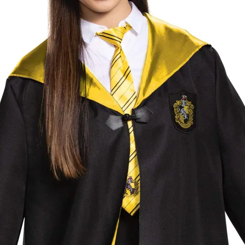 Vista 4 de Túnica de Harry Potter de calidad, capas temáticas del mundo mágico de la Casa Hogwarts para adultos, accesorio para disfraces con calidad