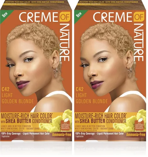 Vista 6 de Creme of Nature Kit de tinte para cabello rico en humedad, negro natural C11, 1 aplicación C11 negro natural
