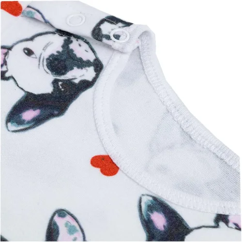 Vista 2 de Beide - Pijama unisex de una pieza con gorro para niños y niñas