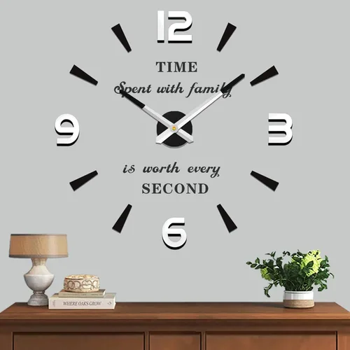 Vista 11 de VANGOLD Reloj de Pared de Gran Tamaño para Decoración de Sala de Estar, Relojes de Pared Decorativos a Pilas (Decoración Dorada del Hogar)