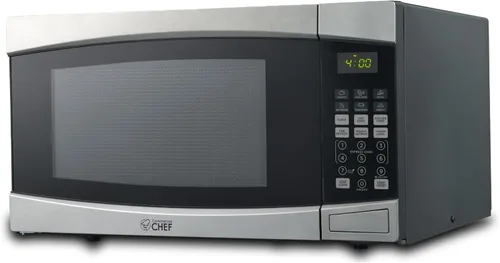 Vista 12 de Microondas Commercial Chef 1,3 pies cúbicos con 10 niveles de potencia, microondas con cerradura de puerta de tira, microondas de encimera de 1000W