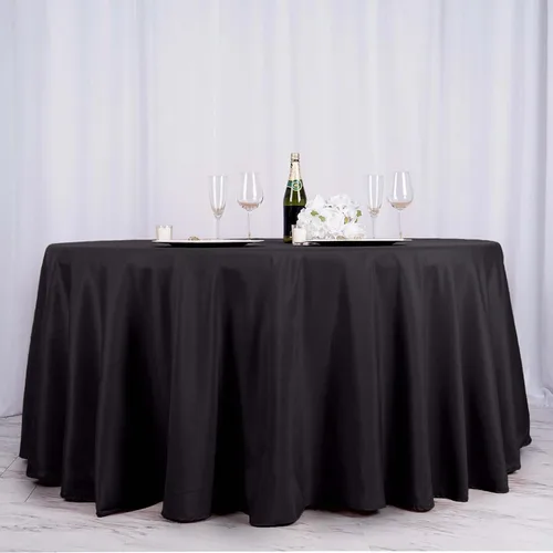 Vista 40 de Efavormart - Mantel cuadrado de lino de poliéster sin costuras, 54 x 54 pulgadas, color beige, para banquetes de boda, fiesta, restaurante