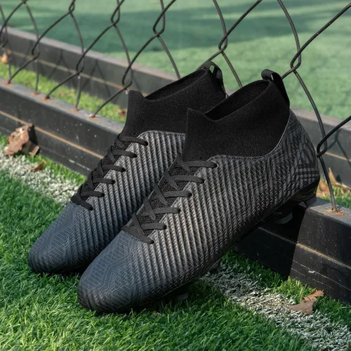 Vista 6 de brooman Zapatos de fútbol al aire libre para hombres y jóvenes con tacos de fútbol para exteriores