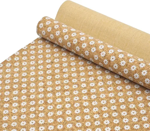 Vista 10 de SorenCut Tela de corcho por yarda, tela de corcho para coser con superficie de café negro, 12 x 52 pulgadas más grande para manualidades, cortar