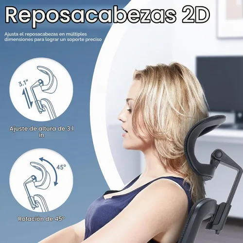 Vista 8 de Silla de oficina grande y alta, silla de escritorio ergonómica resistente de 400 libras con cojín de espuma de modelado 3D suave, sillas