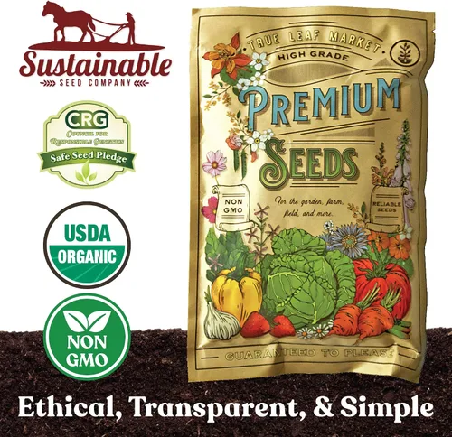 Vista 3 de Sustainable Seed Co Cover Crop Seed Mix Organic 1 lb ~ 6,800 Semillas Pollinator & Bee Friendly Cover Crop Mix - Clover Cover Crop Blend