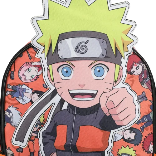 Vista 5 de Naruto Shippuden - Mochila de personajes de anime para niños de 16 pulgadas