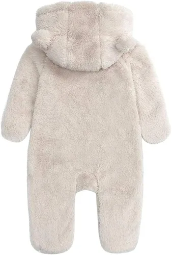 Vista 2 de Traje de nieve para bebé recién nacido, con forro polar, cálido con capucha para bebé