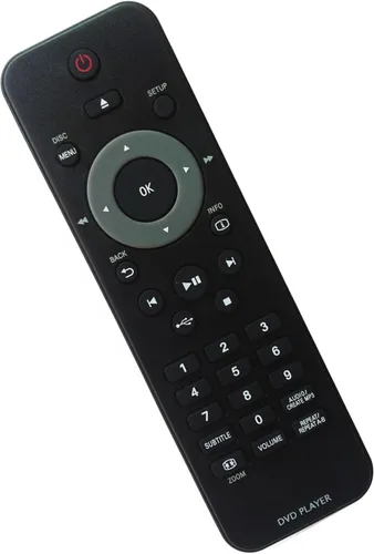 Vista 3 de Control remoto de repuesto aplicable para reproductor de DVD Philips DVP3560/F8 DVP4050 DVP6620 DVP3520K DVP3560K DVP3354K DVP3354K/55 DVP3350K