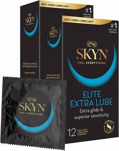 Vista 16 de SKYN Elite, 10 unidades, condones ultrafinos y lubricados sin látex