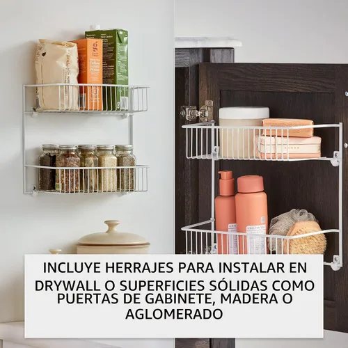 Vista 6 de Estantería de pared de 2 estantes ClosetMaid 8002, 12 pulgadas de ancho