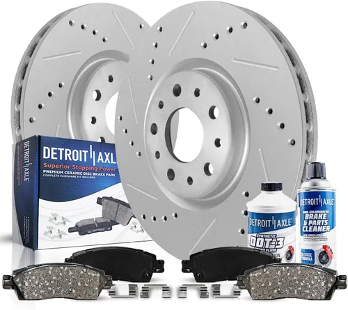 Vista 36 de Detroit Axle - Kit de freno trasero para Chrysler Town & Country Dodge Grand Caravan VW Routan, repuesto de pastillas de freno de cerámica