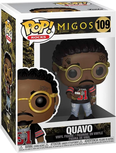 Vista 3 de Funko Pop! Rocks: Migos - Quavo, Multicolor