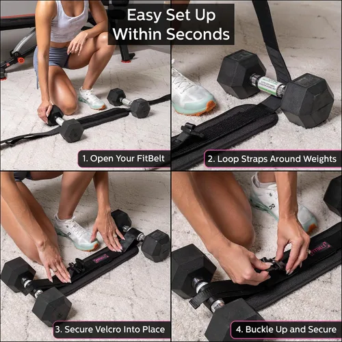 Vista 5 de Cinturón de empuje de cadera para ejercicio, entrenador de glúteos para entrenamientos en casa con acolchado extra, cinturón de empuje de cadera