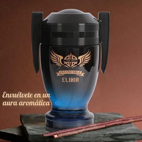 Vista 5 de Invincible Elixir Perfume Hombre Eau de Parfum – Colonia aromática de vainilla picante para hombre 3.4 fl oz/3.4 fl oz